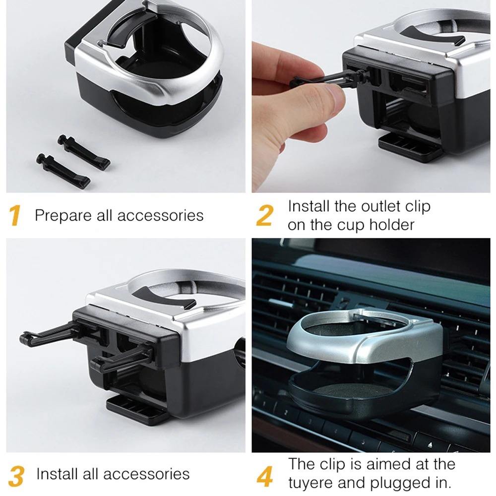 Universal Adjustable Car Cup Holder Guide | ABS | BMW E36 | 2023 WRX | W204