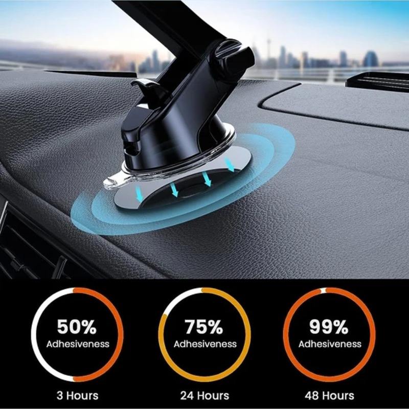 Jufeng 80mm Sucker Mounting Disk Fixed B<i></i>ase - Universal Car Dashboard Adhesive Phone Holder